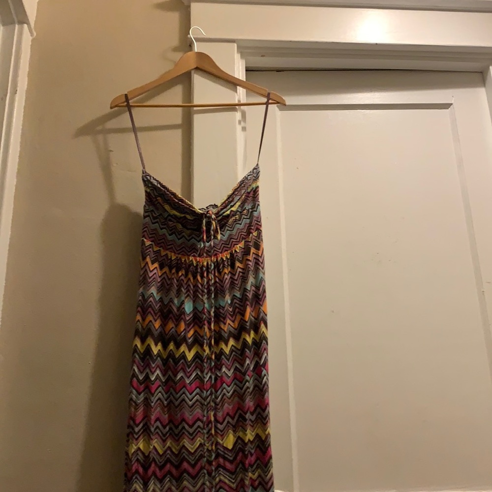 BCBG MaxAzria strapless maxi dress